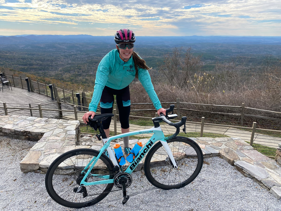 Cyclist in Talladega Forest