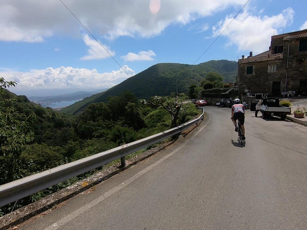 Cyclists at the bike chapel - Bike It Bellagio