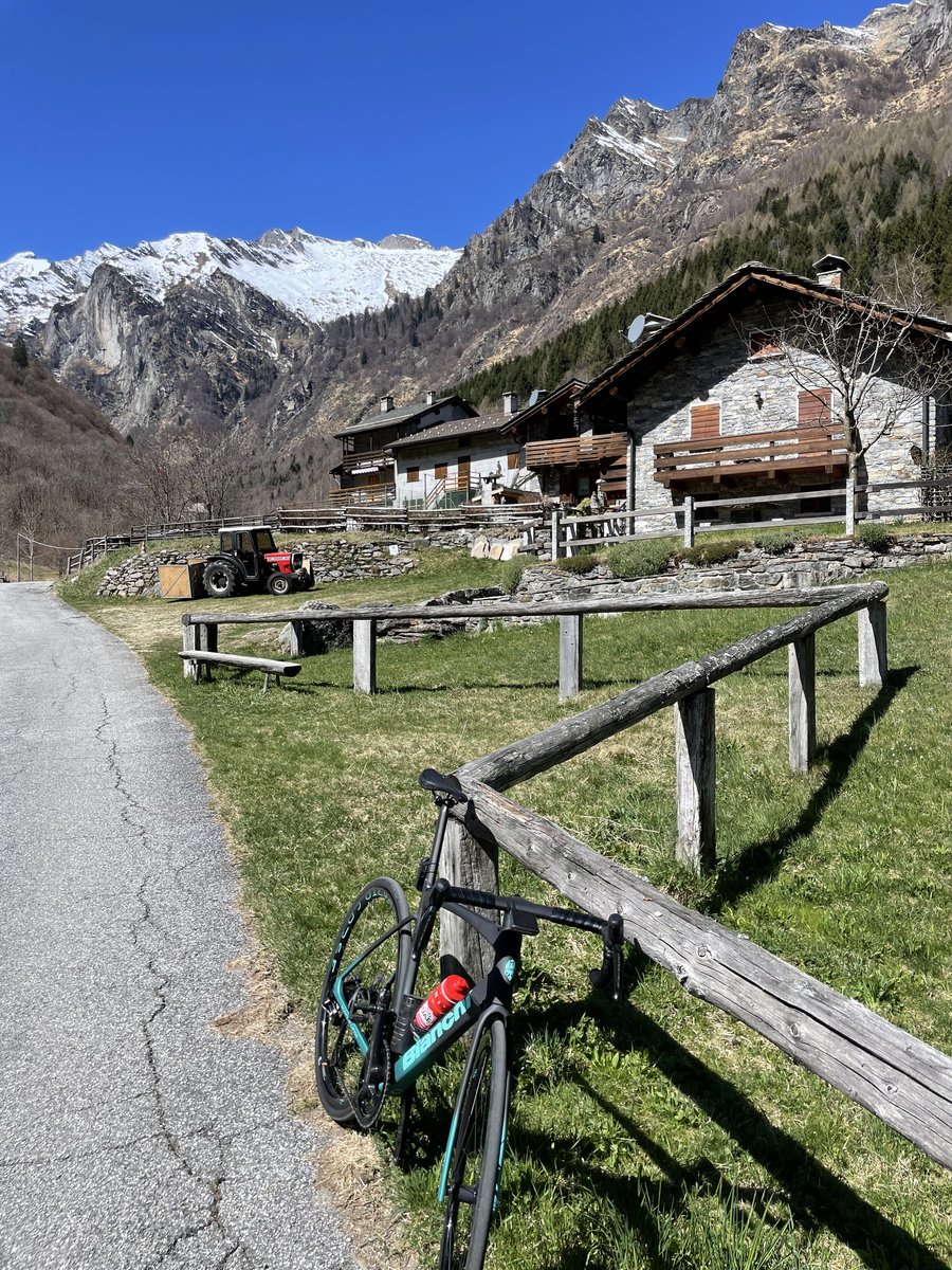Bike Set Against Mountainous Landscape