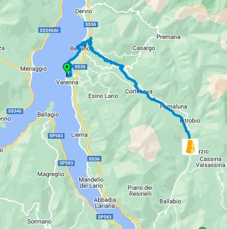 Il tour in bici della Cheese Valley (e-bike) Route Map