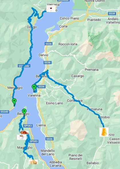 The Ultimate Tasting Tour (3 giorni) Route Map
